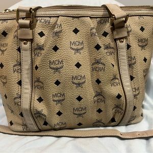 MCM two way leather bag. Pre-loved